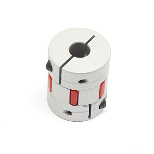 2PCS 8mm to 10mm Aluminium Plum Flexible Shaft Coupling D25 L30 8x10mm Connector Flexible Coupler for 3D Printer CNC Machine and Servo Stepped Motor（8x10mm） - style: 8-10mm
