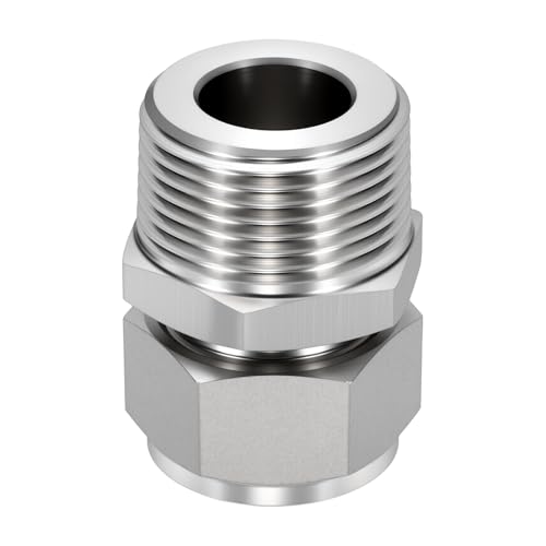 3/4" OD Compression x 1" NPT Male Union Coupling Connector - size: 3/4" OD Compression x 1" NPT Male