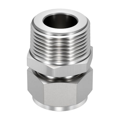 3/4" OD Compression x 1" NPT Male Union Coupling Connector - size: 3/4" OD Compression x 1" NPT Male