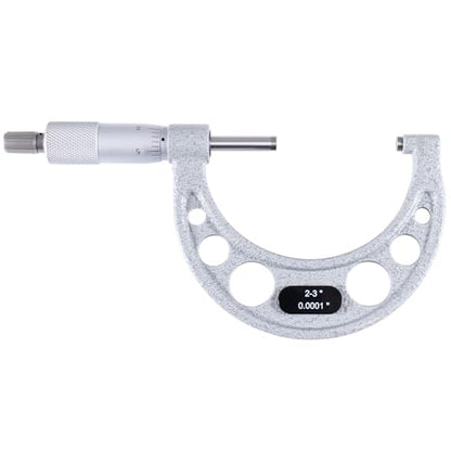 Accusize Industrial Tools 2-3" x 0.0001" Ultra-Precision Outside Micrometer, EG00-0003 - size: 2-3"
