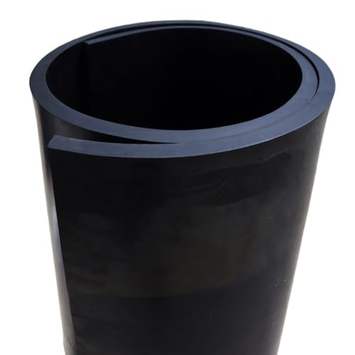 Nitrile Commercial Grade Rubber Sheet, Black, 60A, 0.750" x 36" x 36" - size: 36 x 36 x 0.75 in.