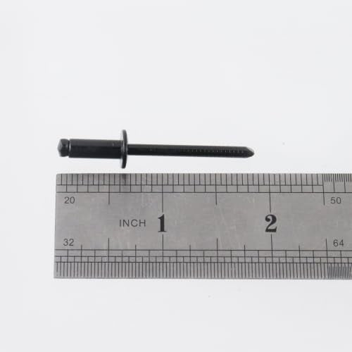 Antrader 3/16" x 1/2" Stainless Steel Blind Pop Rivets,Black,100Pcs - color: All Black, size: 4.8mm x 12mm