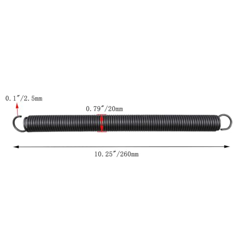 4Pcs Extension Spring for Machinery Repair Construction Industrial - size: 10.25" Length
