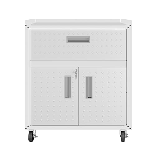 Manhattan Comfort Fortress Storage Units, White - color: White, style: Storage Cabinet