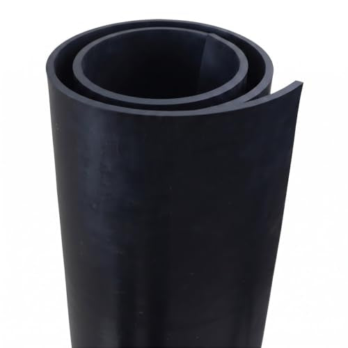EPDM Rubber Sheet, Black, 60A, 0.187" x 36" x 36" - size: 36 x 36 x 0.187 in.