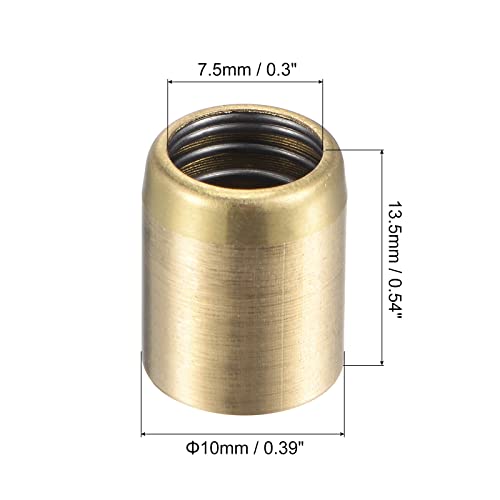 uxcell Brass Push Button Grease Oil Cup 10x12mm Ball Oiler for Lubrication System 10Pcs - size: 10x12mm