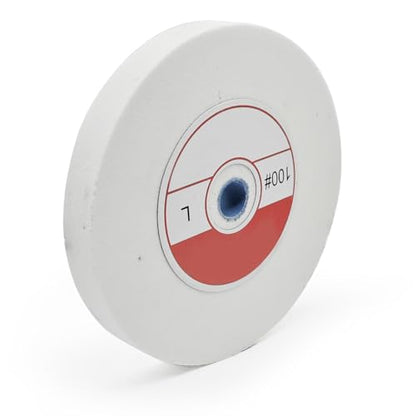 1 Piece Benchtop Grinding Wheel, 5 Inches, Suitable for Grinding Alloy Steel, Hardened Steel, High Carbon Steel and Other Metals. 100 Grit, 1/2" Mandrel Hole, 0.67" Thickness (White Corundum)