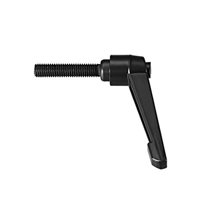 uxcell M10 x 40mm Handle Adjustable Clamping Lever Thread Push Button Ratchet Male Threaded Stud Knobs Locking Rotating Screw Handles Quick Release Bolt Black 2pcs - color: Black, size: M10 x 40mm