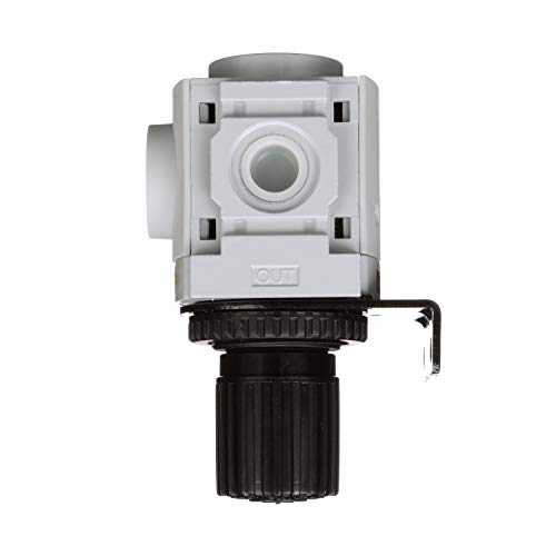 PneumaticPlus PPR3-N03BG Compressed Air Pressure Regulator, 3/8" NPT - size: 3/8" NPT