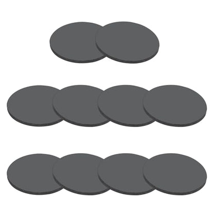 PATIKIL Rubber Solid Discs Washers, 10 Pcs 20mm OD x 2mm Thick Rubber Round Gasket Pad Bushings Spacer Washer for DIY Gasket Craft, Black - size: 20mm x 2mm