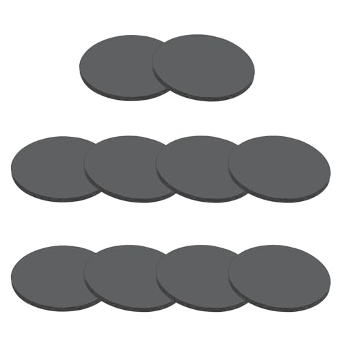 PATIKIL Rubber Solid Discs Washers, 10 Pcs 20mm OD x 2mm Thick Rubber Round Gasket Pad Bushings Spacer Washer for DIY Gasket Craft, Black - size: 20mm x 2mm