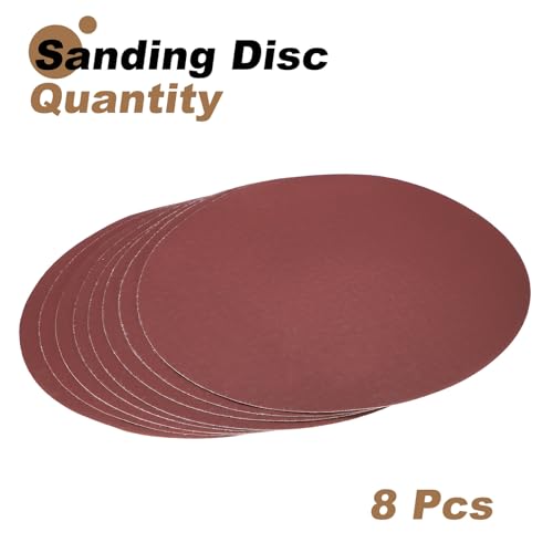 uxcell 8pcs 12-Inch PSA Sanding Discs, 1500 Grits Aluminum Oxide Self Adhesive Stick Back Sandpapers, No-Hole Round Wet/Dry Sander Papers, Sand Auto Car Paint, Wood, Metal - size: 1500 Grits