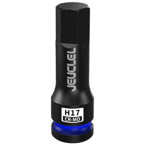17mm Hex Impact Bit Socket, H17 1/2" Drive Allen Socket, Cr-Mo - size: 1PC | H17 17MM