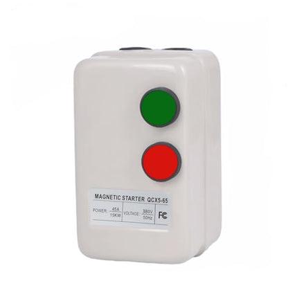 Magnetic Motor Starter 380V 15KW-20HP Electric Motor Starter for Air Compressor, 3-Phase/Single-Phase Switch - style: 380v 15KW-20HP