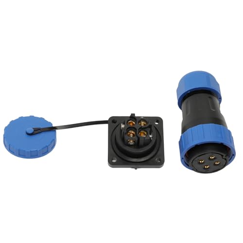 TY28 4 Pin 45A Waterproof Solder-Free Connector Female Male Cable Plug Socket for Power Electrical Device Battery Motor - color: Screw Mount, size: 4 Pin 45A