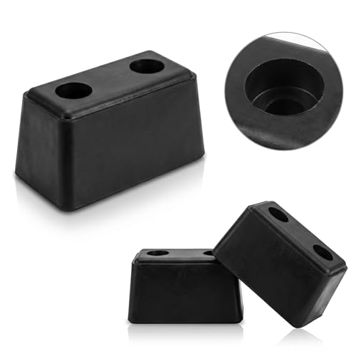 4-Pack Guards Dock Buffers– 6x3x3Inch Heavy Duty Rubber Bumper Block - size: 4PCS
