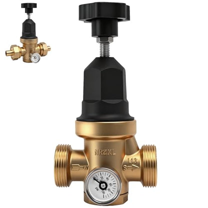 Upgraded 3/4" Water Pressure Regulator, For Residential or Commercial Use