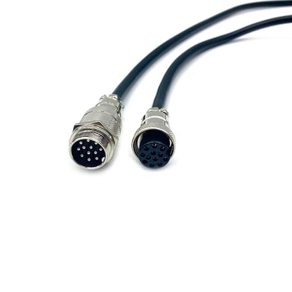 3.28 ft GX20 12 Pin Male to Female Cable, GX20 12Pins Female to Male Head Aviation Cordset Electrical Connector Panel Mount Circular Metal Adapter Cordset for Ships 5A 200V 22AWG (1meter) - size: GX20 12Pin