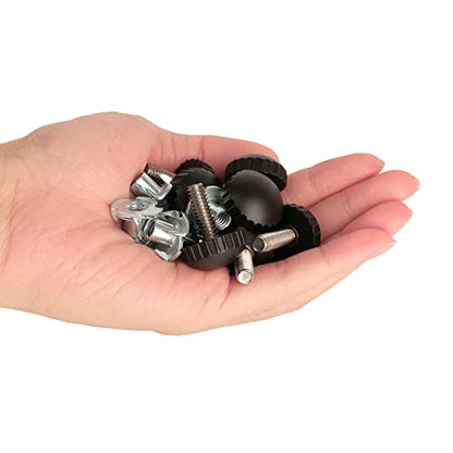 Anwenk M8 Leveling Feet Stainless Steel Screw-in Furniture Leg Leveler 8mm Adjustable Table Chair Glide Levelers for Outdoor Indoor Patio Furniture -8Pack - color: M8 Ball 8pack