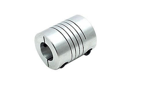 8x12.7mm 1/2" Flexible Shaft Coupling Stepper Motor Coupler D25 L30