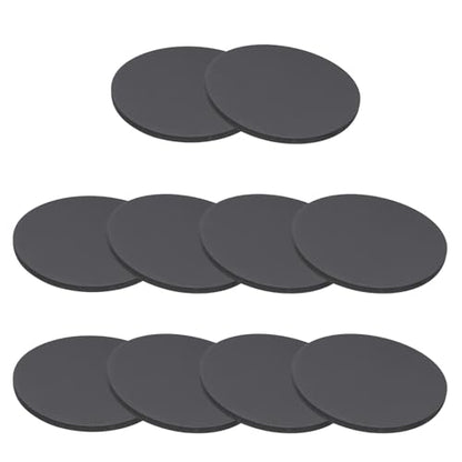 PATIKIL Rubber Solid Discs Washers, 10 Pcs 40mm OD x 2mm Thick Rubber Round Gasket Pad Bushings Spacer Washer for DIY Gasket Craft, Black - size: 40mm x 2mm
