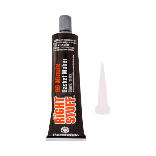 Permatex 25228 The Right Stuff 90 Minute Black Gasket Maker, 3 oz, 1 Count (Pack of 1) - size: 3 Fl. Oz., style: The Right Stuff 90 Min