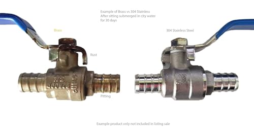 BOSHART Stainless Steel Pex Ball Valves 1 inch