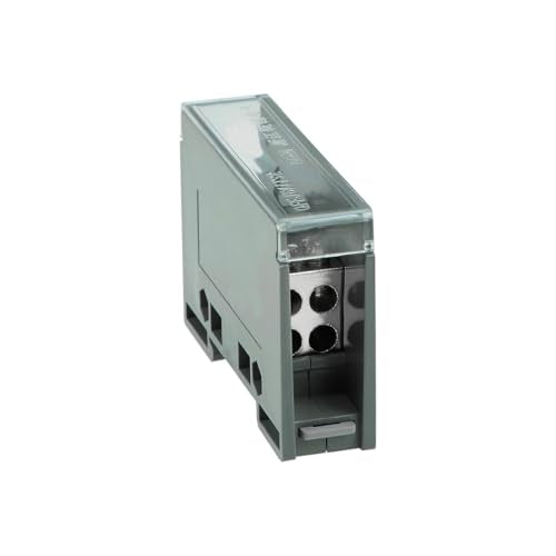 uxcell 1 in 4 Out DIN Rail Terminal Blocks 690V Connectors Distribution Block - size: 4 Outlets