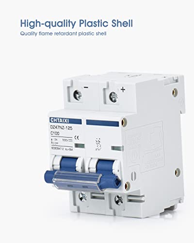 DC Miniature Circuit Breaker, 2 Pole 500V 125 Amp - style: 125 Amp