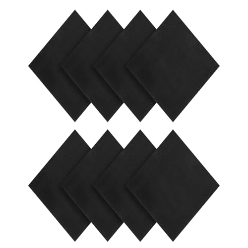 PATIKIL Adhesive Foam Padding, 8pcs 4"x4"x1/4" Closed Cell Foam Sheet Neoprene Rubber Self Stick Anti-Slip Pads for Furniture Cars Speakers Keyboards Door Frame Gaps, Black - size: 4x4x1/4 inch