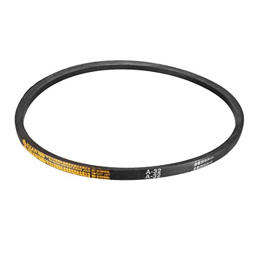 uxcell A32 Drive V-Belts 32" Inner Length 13mm Width 8mm Thick JIS Standard A-Section Rubber Drive Industrial Transmission Belt - size: 32"
