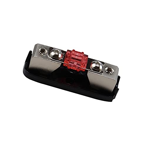 ZOOKOTO 2 Pcs 150A MINI AFS Inline Fuse Holder 4/8 Gauge in 4/8 Gauge Out Fuse Block for Car Audio - size: 150A