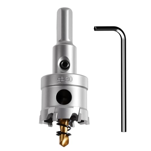 30mm TCT Hole Saw, 1-3/16", Heavy Duty Titanium Pilot Drill Bit - size: Φ30