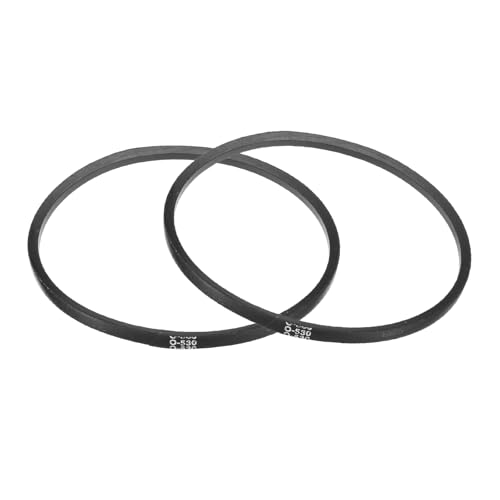uxcell 2Pcs O-530 O Type V-Belt 530mm/20.9" Inner Length x 0.39" Width x 0.24" Height, O-Type Closed-Loop Rubber Transmission Belt - size: O-530