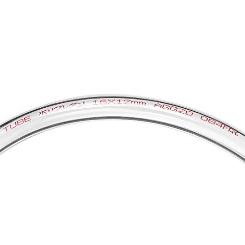 uxcell Pneumatic Air Tubing, 16mm OD x 12mm ID 5 Meters 16ft PU Polyurethane Air Compressor Tube Hose Pipe Clear - color: Clear, size: 16mmX12mm