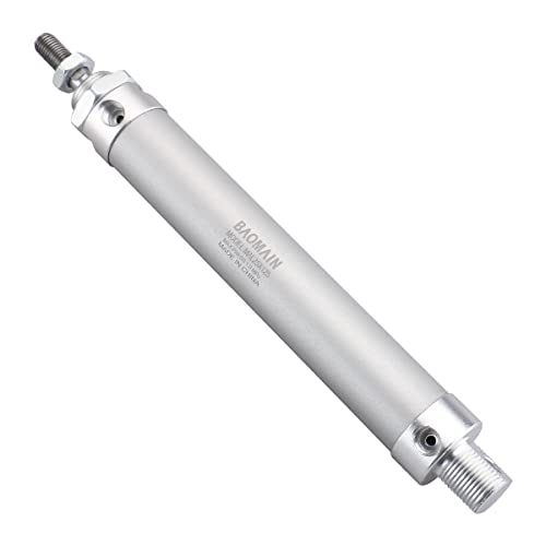 BAOMAIN Mini Pneumatic Air Cylinder 1" Bore 5" Stroke MAL 25x125 - style: Stroke 125 mm(4.92 inch)