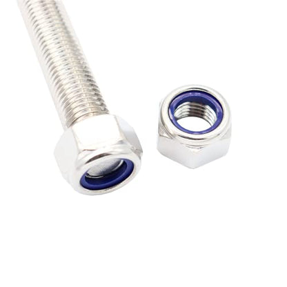 M16x250mm Threaded Rod 2 pcs 304 Stainless Steel Metric Fully - size: M16*250mm