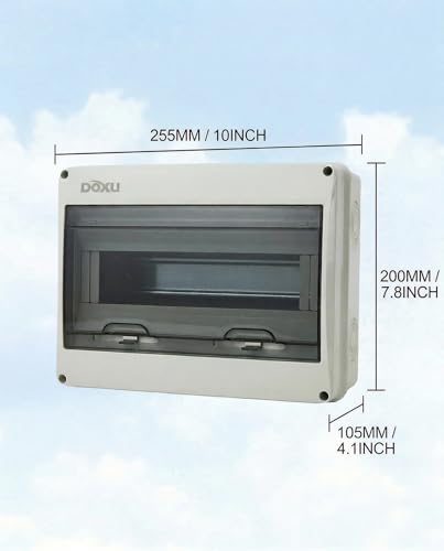 12 Way HT Circuit Breaker Box, Distribution Protection Box - size: 12Way-255x200x105 MM