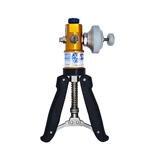 Hand Operated Pressure and Vacuum Calibrator (Range: -13 to 435 PSI) (Only Hand Pump) for Calibration Labs, Field Calibration and Pressure Gauge Calibration | Model: AI-DP1-2200 - size: AI-DP1-2200 Only hand pump