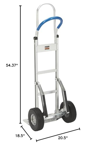 Strongway Aluminum Hand Truck/Stair Skid, 660-Lb., 10in. Poly Wheels