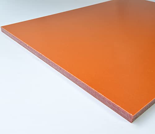 Red Bakelite Phenolic Laminated Resin Sheet Plate Board 10x300x400mm PCB Used in Electrical and Electronic Fixtures, DIY and Crafts - size: 10x300x400MM