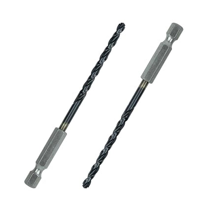 5/32 Inch Cobalt Drill Bits 2pcs Heavy-Duty Metal Drill Bit Set for Steel, Cast Iron, TiAlN Coating, 1/4" Hex Shank (5/32" x 4") - size: 5/32 in