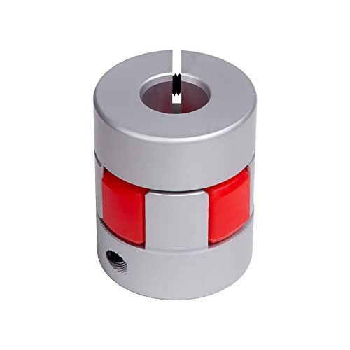 Aluminium Plum Flexible Shaft Coupling D20L25 bore 5mm to 10mm Motor Connector Flexible Coupler for 3D Printer CNC Machine and Servo Stepped Motor - size: 5mm to 10mm