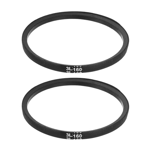 uxcell 2Pcs 3L160 Classic Wrapped Rubber V-Belt, 16"(406mm) Outside Circumference, 3L Profile V Belt 3/8" Width 7/32" Height - size: 3L160