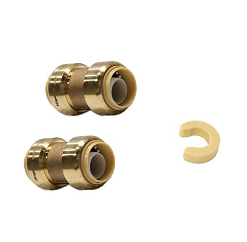 2piece EFIELD 1 Inch Straight Coupling Push-Fit Fitting - size: 1 Inch(P2), style: Straight Coupling