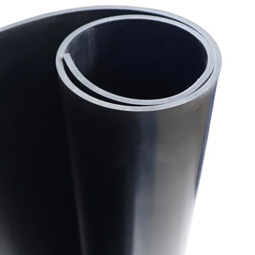 EPDM Rubber Sheet, Black, 60A, 0.250" x 36" x 60" - size: 60 x 36 x 0.25 in.