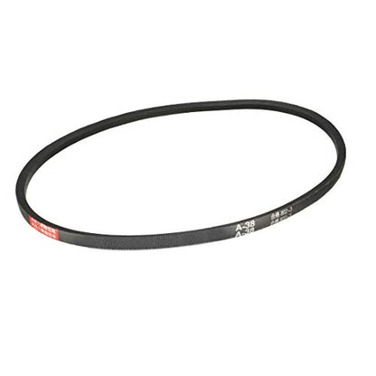 uxcell A-38 V-Belts 38" Pitch Girth 13mm Top Width 8mm Thickness A-Section Rubber Drive Transmission Belt - size: 965mm