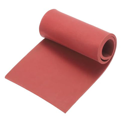 MECCANIXITY Solid Rubber Sheet 1/8" Thick x 3" Wide x 10" Long, Anti-Slip Neoprene Rubber Roofing Material for Gaskets DIY Material, Pads, Seal, Bumpers Red - size: 1/8" x 3" x 10"