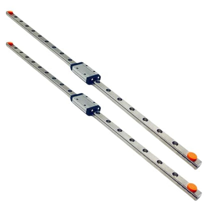 2PCS MGN12H mini Linear Guide Rail, 400mm Linear Sliding Guide Rail with MGN12H Sliding Block, Suitable for 3D Printers and CNC Machines, Medical Equipment, Automation Equipment, etc - size: MGN12H+400mm