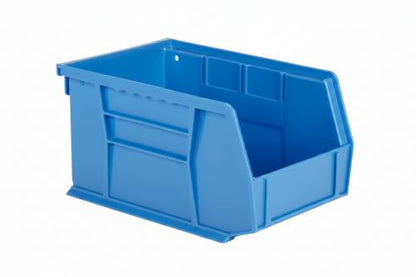9.5" x 6" x 5" (6 Pack) Plastic Stackable Storage Bin, Hudson Blue - color: Hudson Blue, size: 6 Pack